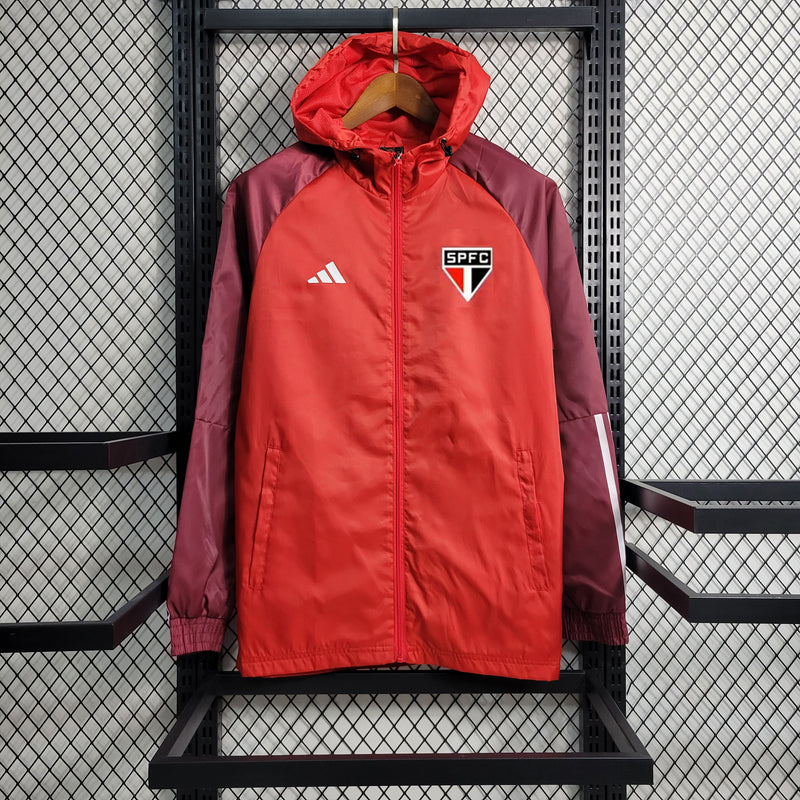 Corta Vento São Paulo Vermelho 2023- Adidas