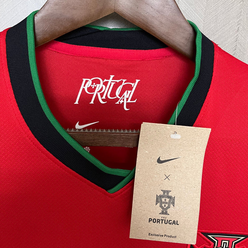 Camisa Portugal Home 24/25 s/n° Torcedor Nike Masculino - Vermelho