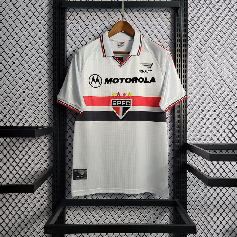 Camisa São Paulo SPFC Uniforme 1 Retrô 2000 - Penalty