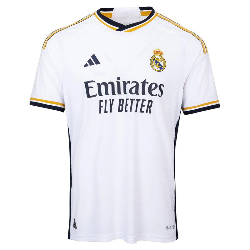 CAMISA REAL MADRID HOME 23/24 ADIDAS VERSÃO TORCEDOR BRANCA