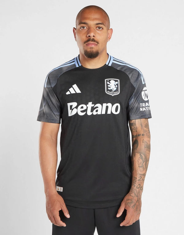 Camisa Aston Villa Third 2025/26 - Modelo Torcedor - Preta