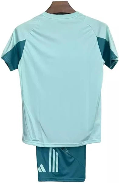 Kit Infantil Cruzeiro Treino 2025/26 - Adidas Torcedor - Azul Claro