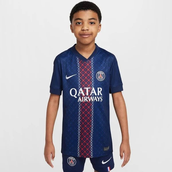 Kit Infantil PSG Titular 2025/26 - Nike Torcedor - Azul