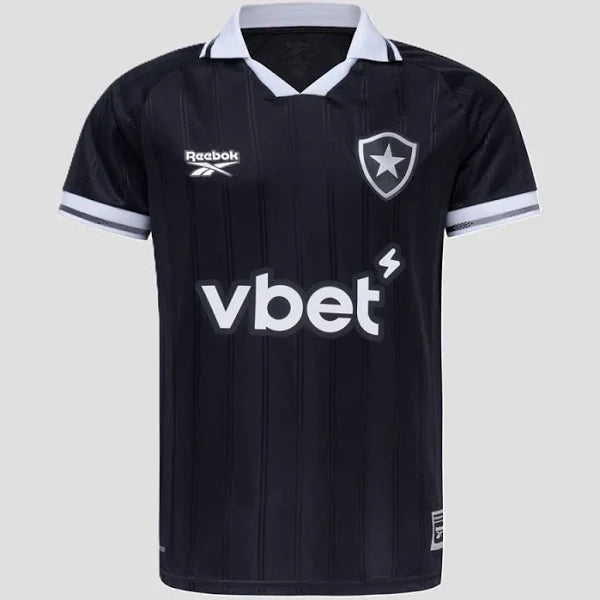 Camisa Botafogo Reserva 2025/26 - Reebok Torcedor  - Preta - Lançamento