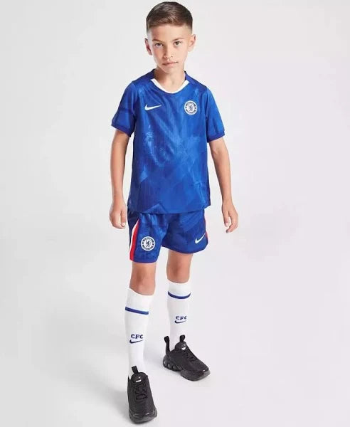 Kit Infantil Chelsea FC Azul 2025/26 Nike Torcedor - Lançamento
