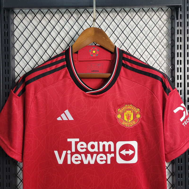 Camisa Manchester United l 2023/24 Vermelha - Modelo Torcedor