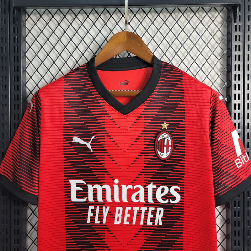 Camisa Milan Home 23/24 - Puma Torcedor Masculina - Lançamento