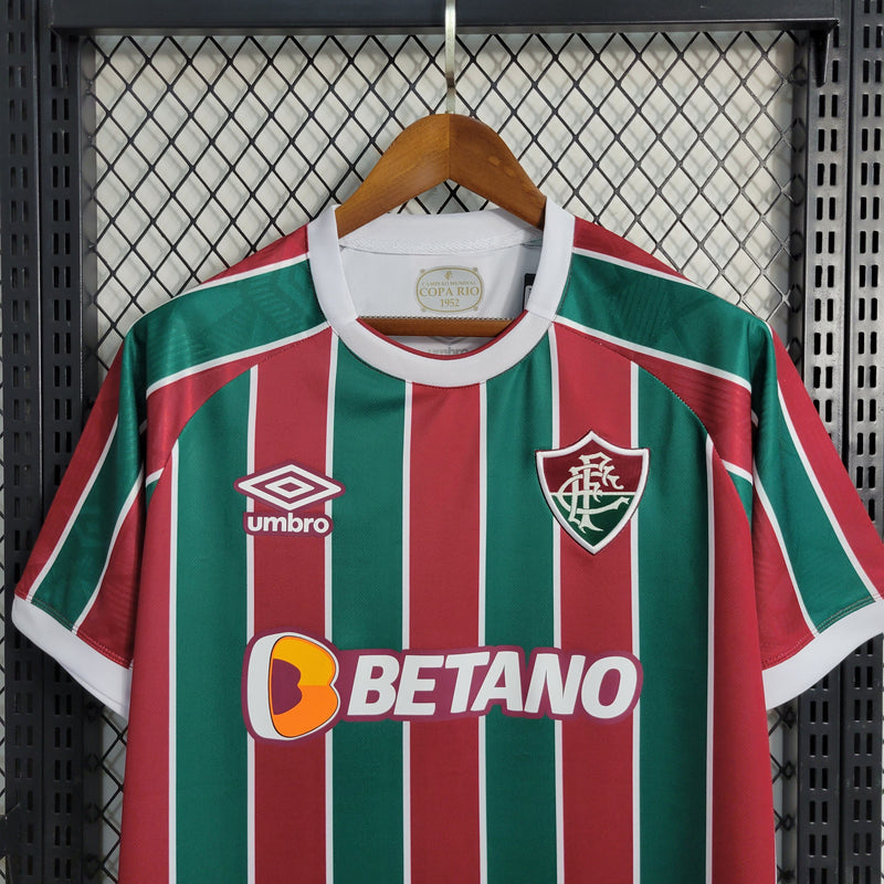 Camisa Fluminense 23/24 - Umbro Torcedor Masculina -PATCH CAMPEÃO DA LIBERTADORES