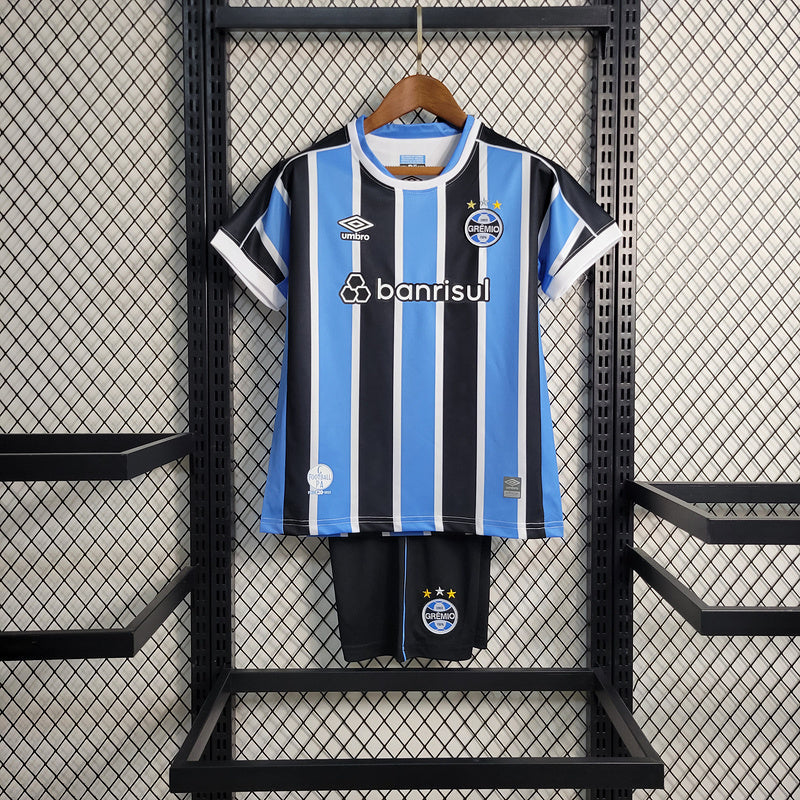 Kit Infantil Grêmio I 23/24 Umbro Torcedor