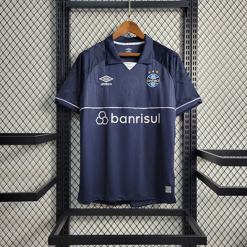 Camisa Gremio Goleiro 23/24 Umbro Torcedor Masculina - Azul Escuro