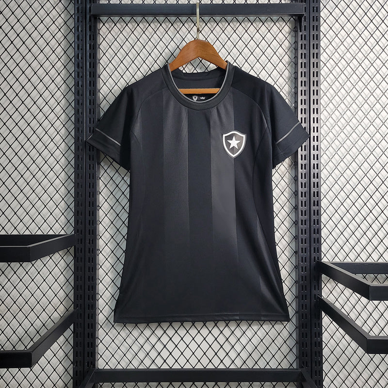 Camisa Botafogo Home 23/24 - Kappa Torcedor Feminina - Preta