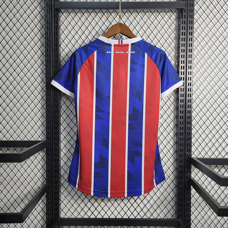 Camisa Bahia 2 uniforme 23/24 - Torcedor Feminina - Vermelha e Azul