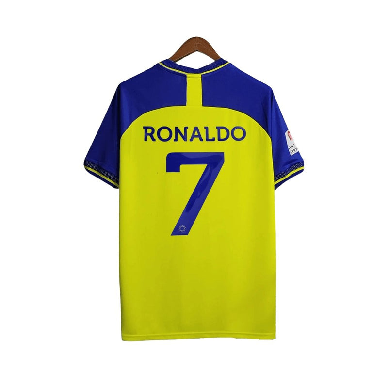 Camisa Al Nassr Home 22/23 - Torcedor Pro Masculina Personalizada RONALDO N° 7 - FutStore Oficial!