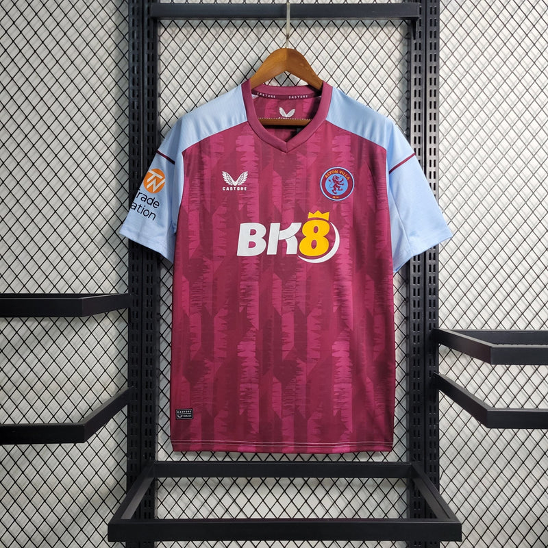 Camisa Aston Villa Home 23/24 Castore Torcedor Masculina - Lançamento - FutStore Oficial!