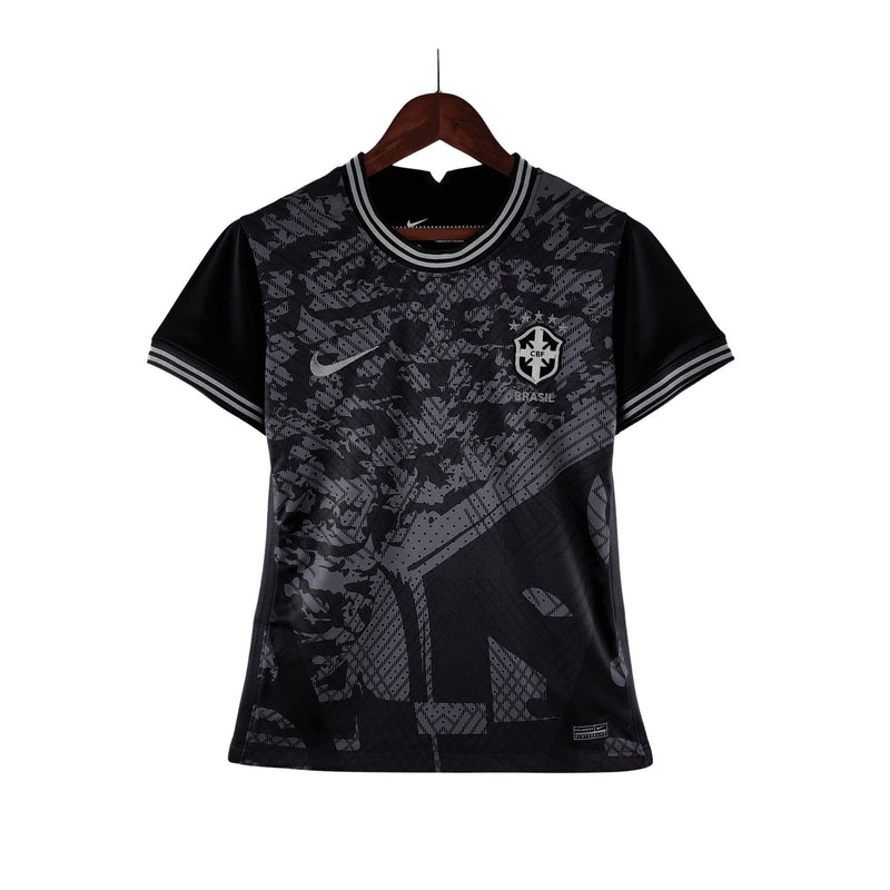 Camisa Brasil Black 2022 - Nike Torcedor Feminina - FutStore Oficial!