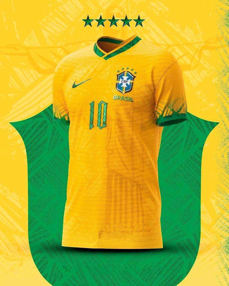 Camisa Brasil Conceito Cristo 22/23 - Nike Torcedor Masculina - FutStore Oficial!