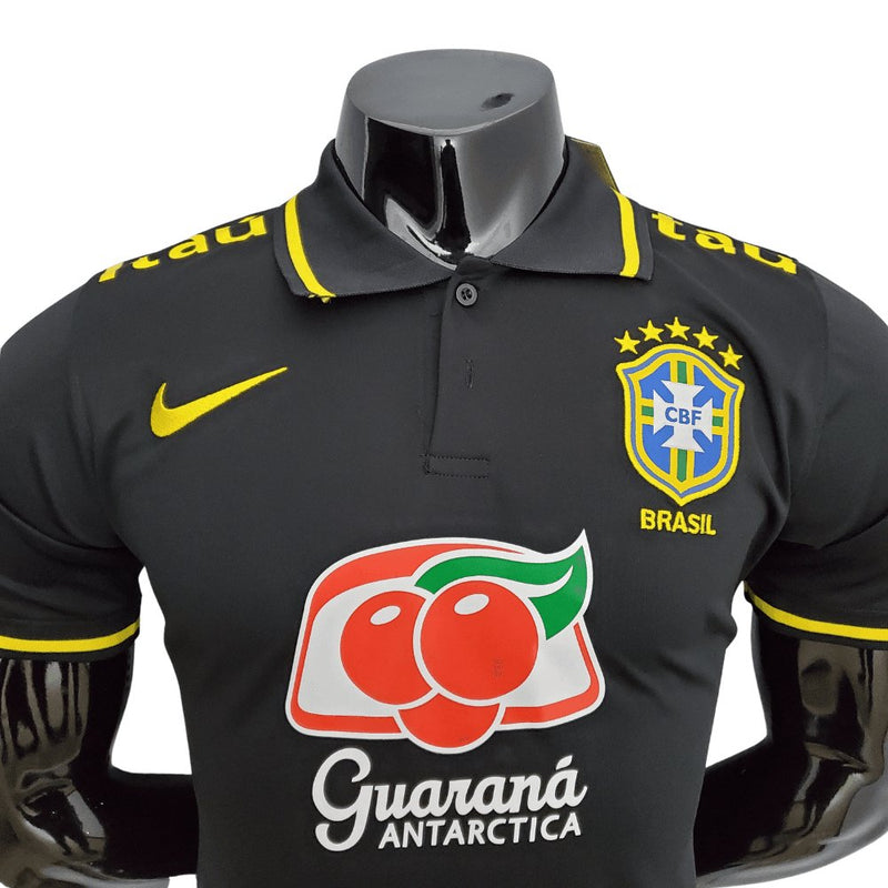 Camisa Brasil Polo Preta - Nike - FutStore Oficial!