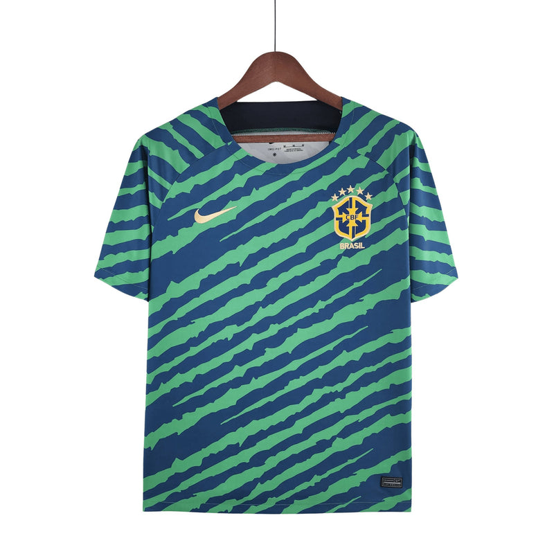 Camisa Brasil Pré Jogo 22/23 Nike Torcedor Masculina - FutStore Oficial!