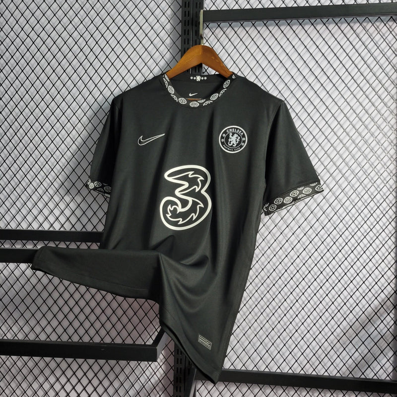 CAMISA CHELSEA EDIÇÃO ESPECIAL 22/23 NIKE VERSÃO TORCEDOR PRETA - FutStore Oficial!