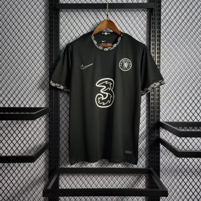 CAMISA CHELSEA EDIÇÃO ESPECIAL 22/23 NIKE VERSÃO TORCEDOR PRETA - FutStore Oficial!