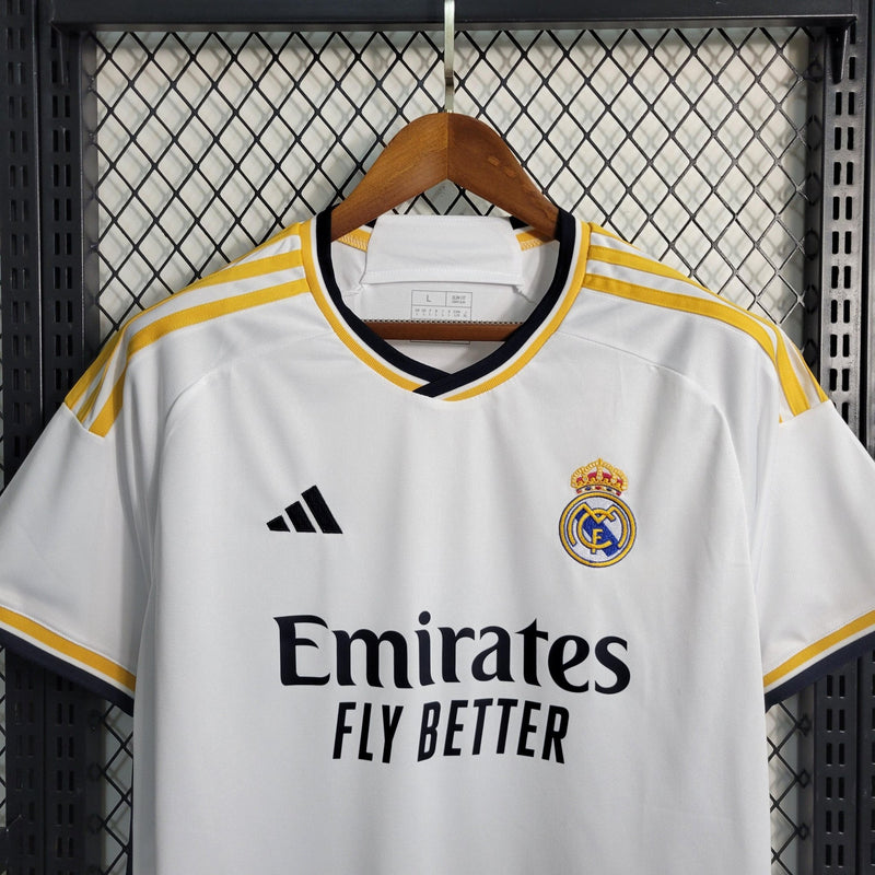 CAMISA I REAL MADRID 23/24 ADIDAS VERSÃO TORCEDOR BRANCA - FutStore Oficial!