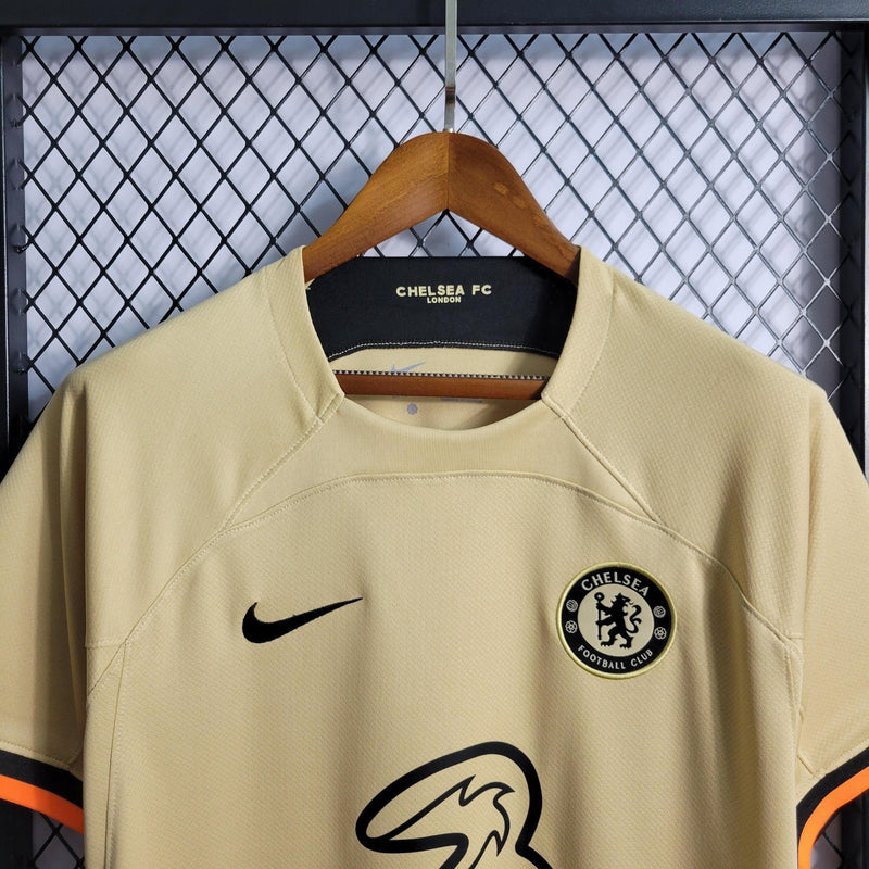 CAMISA III CHELSEA 22/23 NIKE VERSÃO TORCEDOR BEGE - FutStore Oficial!