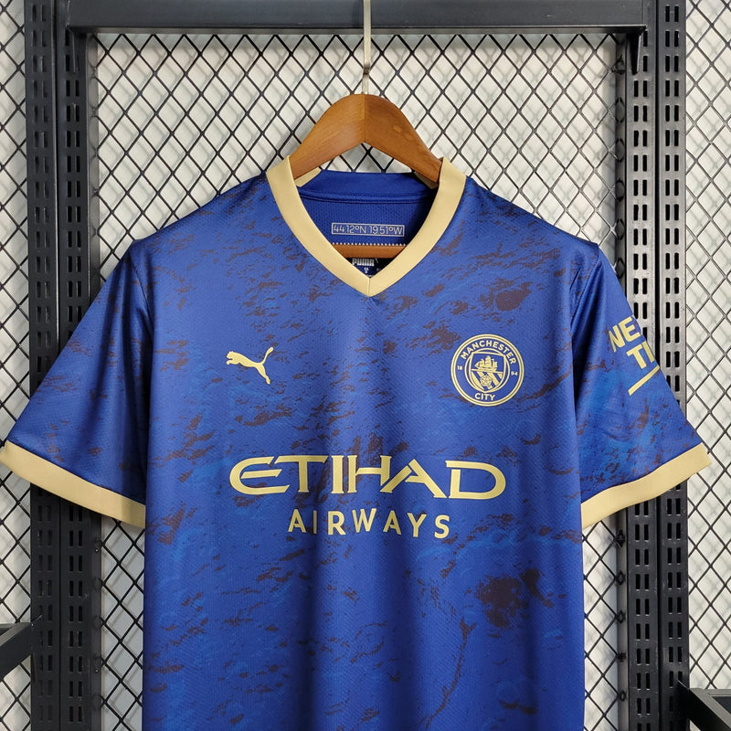 Camisa Manchester City Away 23/24 - Azul Escuro - Puma Torcedor Masculina - Lançamento - FutStore Oficial!