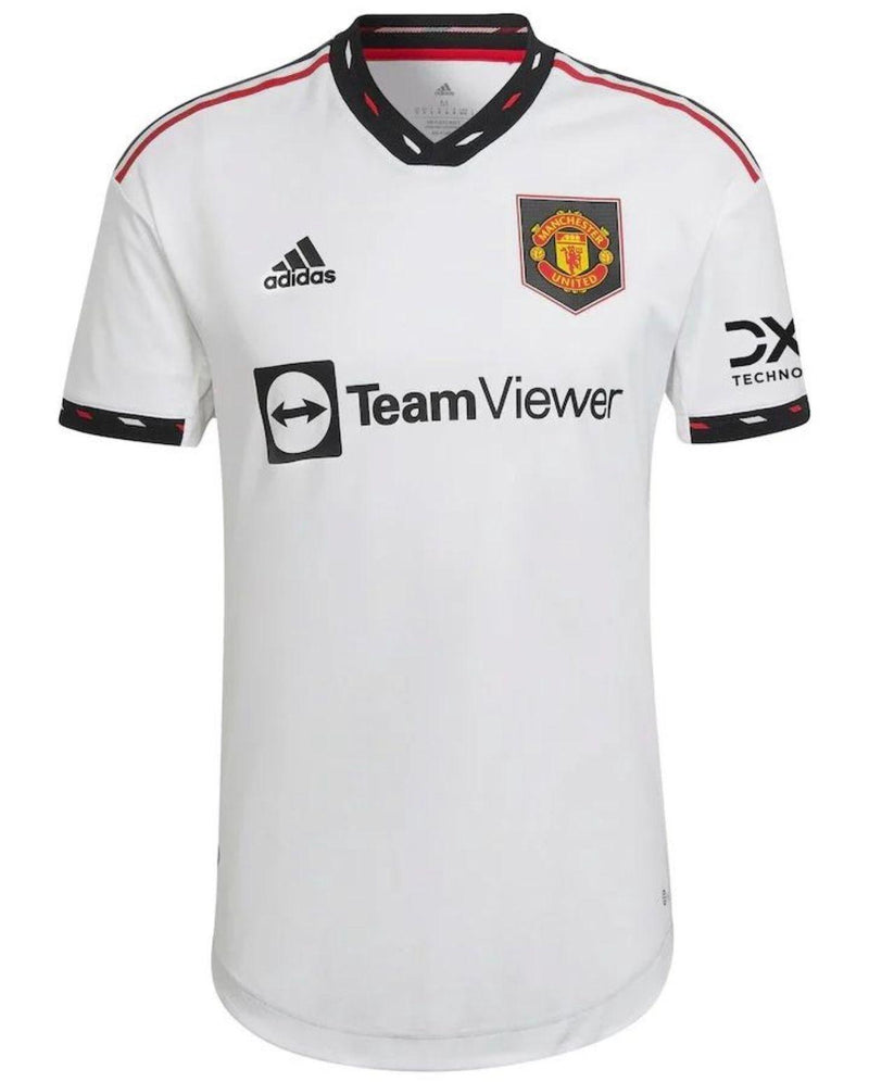 Camisa Manchester United II 22/23 - Adidas Torcedor Masculina - Branco, Preto e Vermelho - FutStore Oficial!