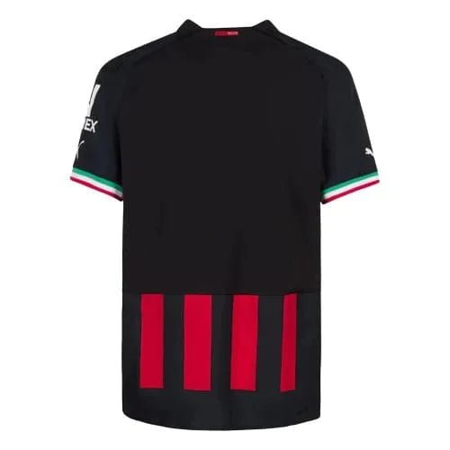 Camisa Milan I 22/23 -Puma Torcedor Masculina - Preta e Vermelha - FutStore Oficial!