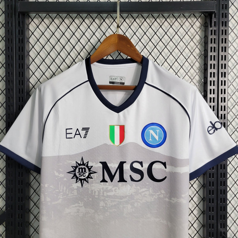 Camisa Napoli Away 23/24 EA7 Torcedor Masculina - FutStore Oficial!