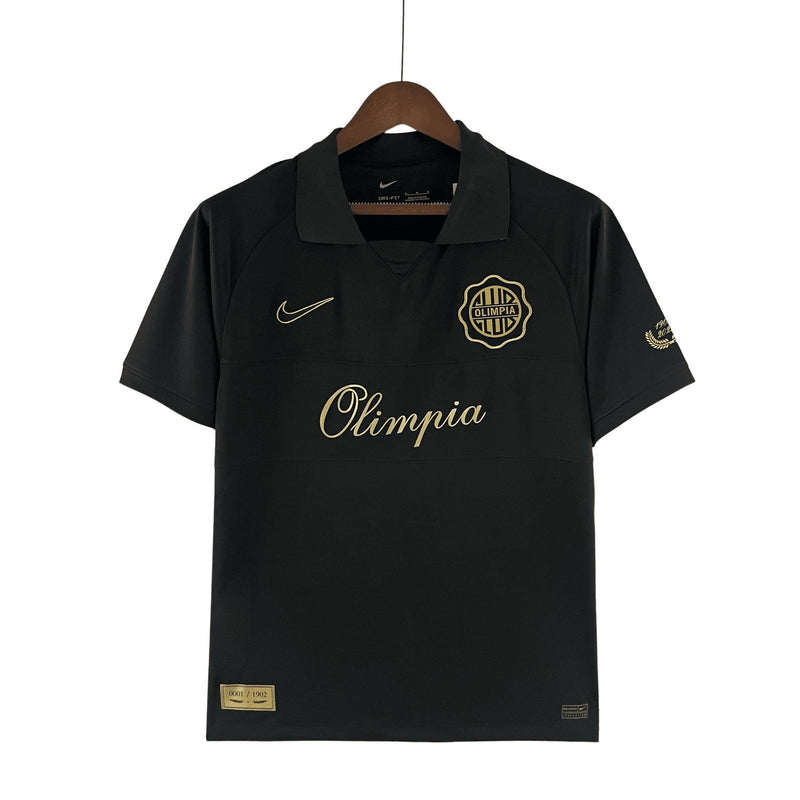 Camisa Olímpia 100 anos 22/23 - Nike Torcedor Masculina - Preto - FutStore Oficial!