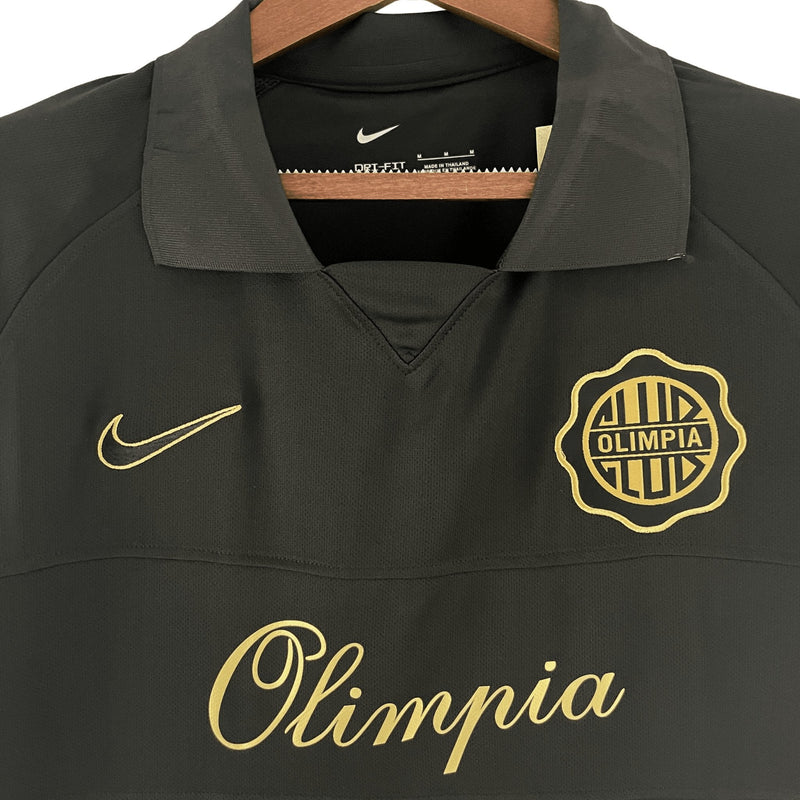 Camisa Olímpia 100 anos 22/23 - Nike Torcedor Masculina - Preto - FutStore Oficial!