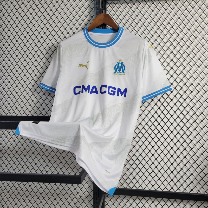 Camisa Olympique de Marseille Home 23/24 - Puma Torcedor Masculina - FutStore Oficial!