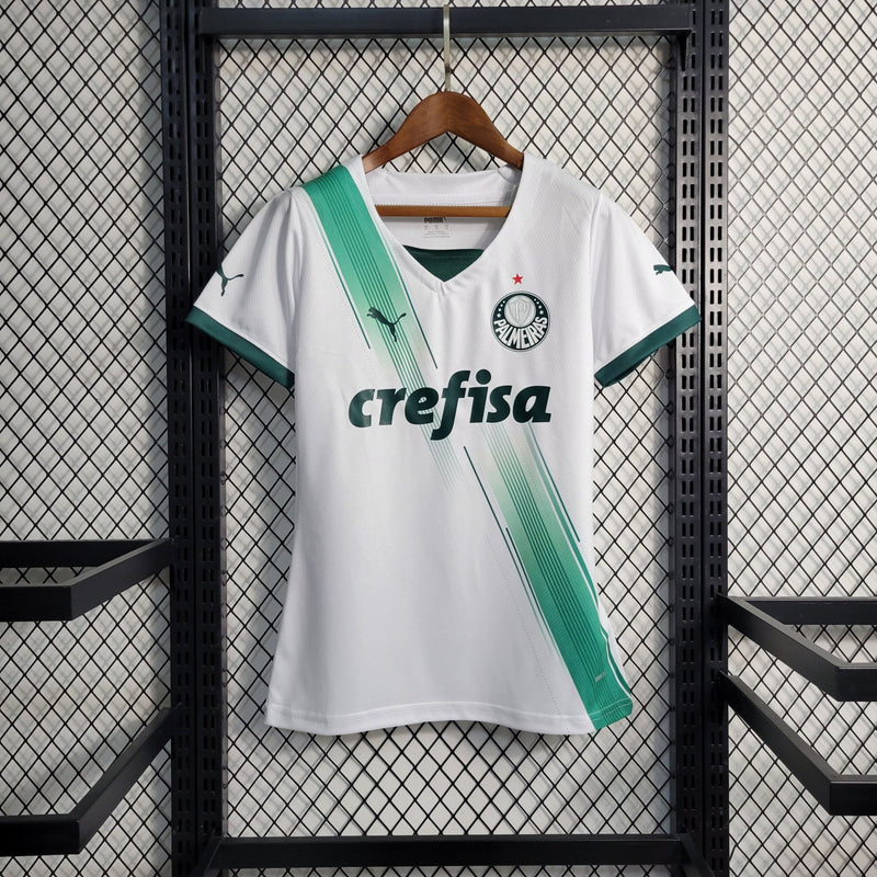 Camisa Palmeiras AWAY 23/24 - Puma Torcedor Feminina - Branca - FutStore Oficial!