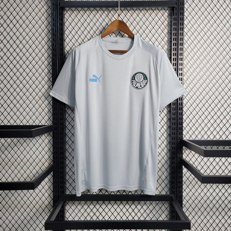 Camisa Palmeiras Treino 23/24 - Puma Torcedor Masculina - Cinza - FutStore Oficial!