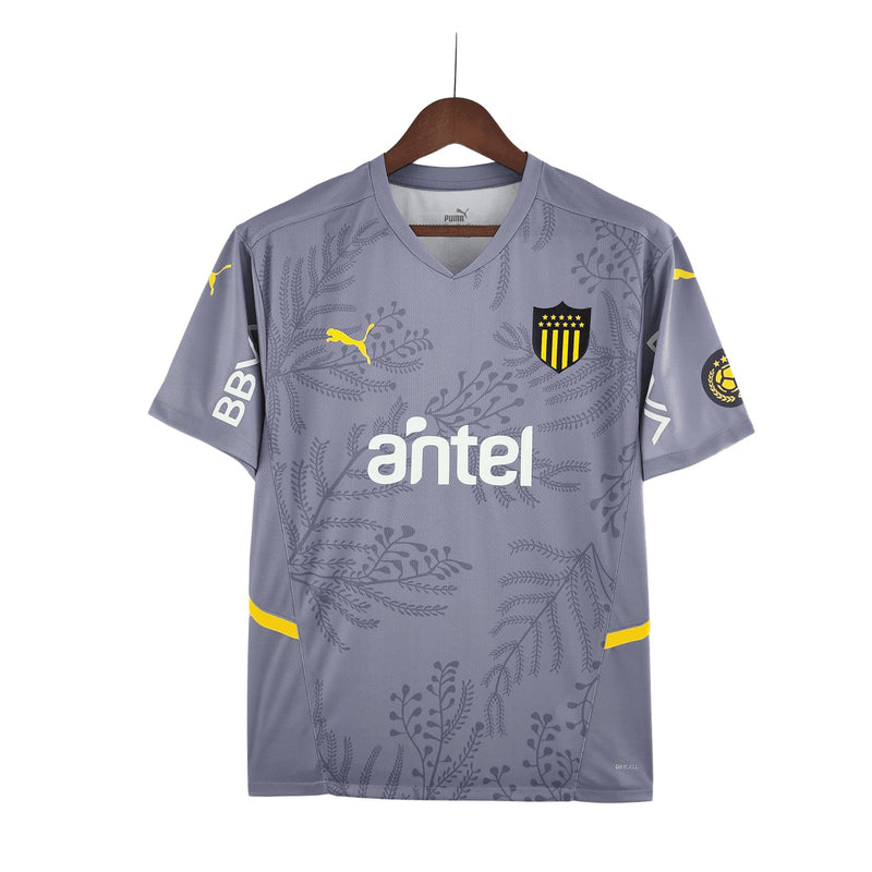 Camisa Peñarol II 22/23 TPuma Torcedor Masculina - Cinza e Amarelo - FutStore Oficial!