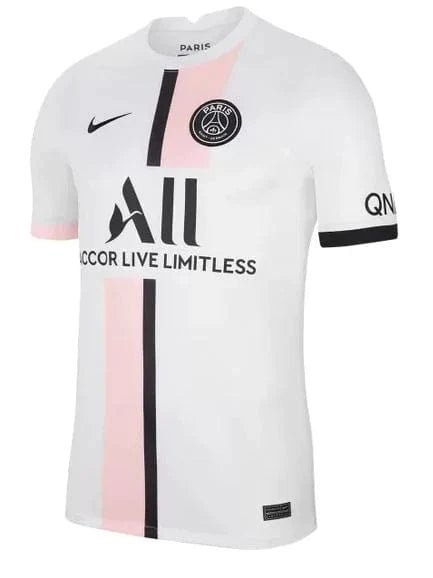 Camisa PSG II 21/22 - Nike Torcedor Masculina - Branco e Rosa - FutStore Oficial!