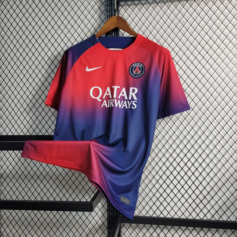 Camisa PSG Treino Vermelha e Azul 23/24 - FutStore Oficial!