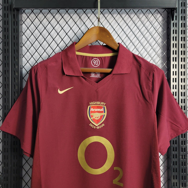 Camisa Retrô Arsenal 2005/06 Home - FutStore Oficial!