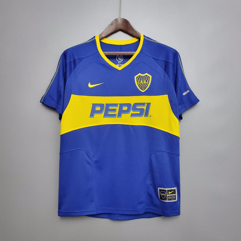 Camisa Retrô Boca Juniors 2003/04 Home - FutStore Oficial!