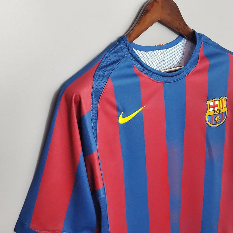 Camisa Retrô FC Barcelona 2006/06 Home Champions League Edition - FutStore Oficial!