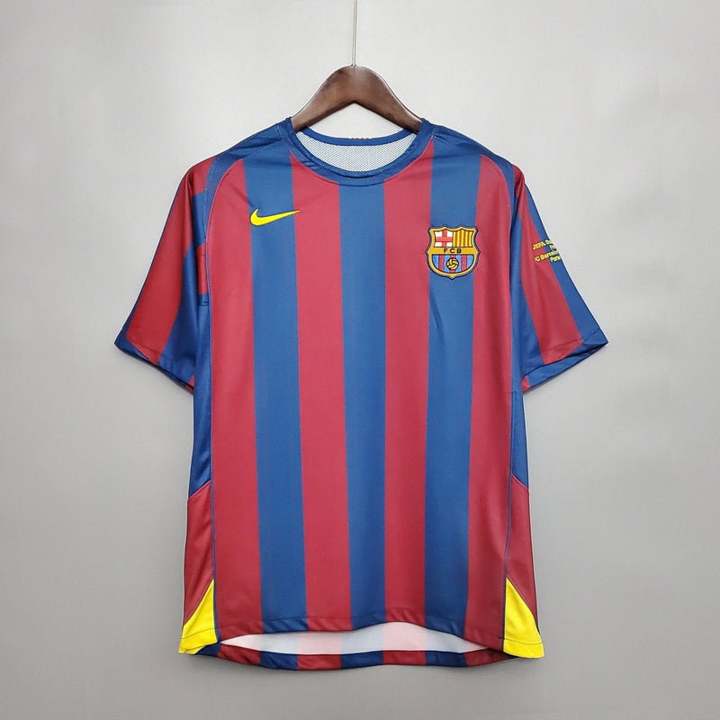 Camisa Retrô FC Barcelona 2006/06 Home Champions League Edition - FutStore Oficial!