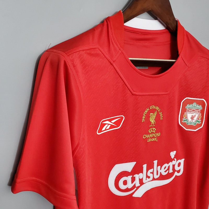 Camisa Retrô Liverpool 2005/05 Home Champions League Edition - FutStore Oficial!