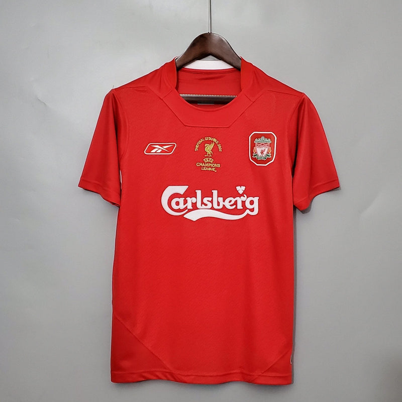 Camisa Retrô Liverpool 2005/05 Home Champions League Edition - FutStore Oficial!