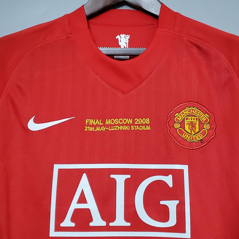 Camisa Retrô Manchester United 2007/08 Champions League Edition - FutStore Oficial!