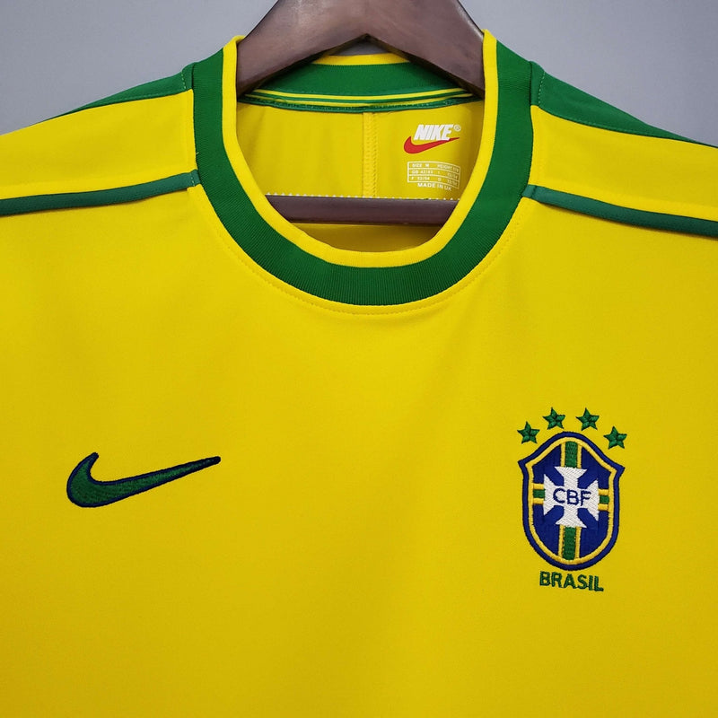 Camisa Retrô Seleção Brasil 1998/98 Home - FutStore Oficial!