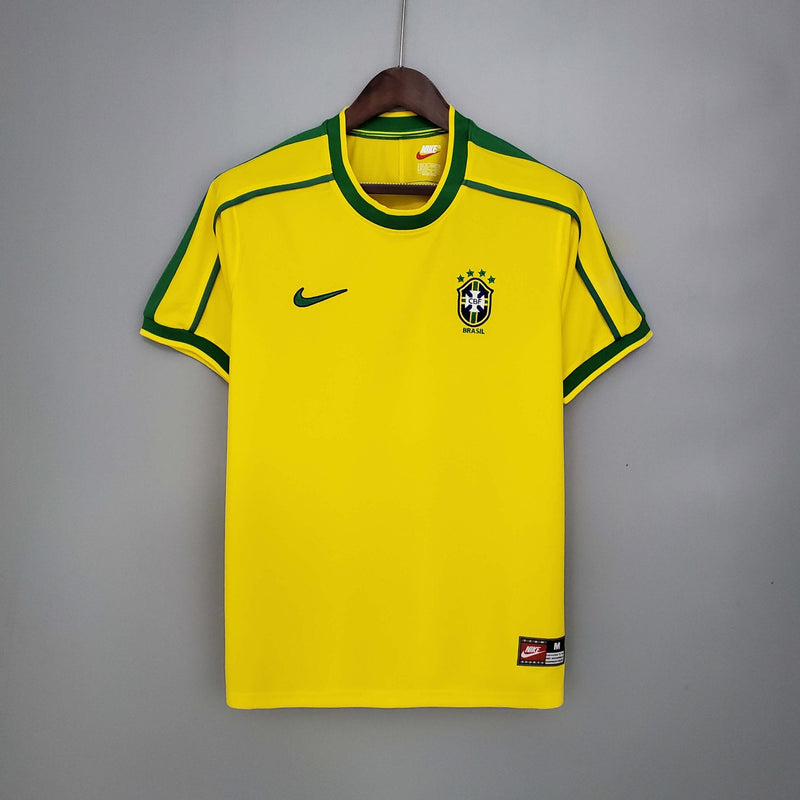 Camisa Retrô Seleção Brasil 1998/98 Home - FutStore Oficial!