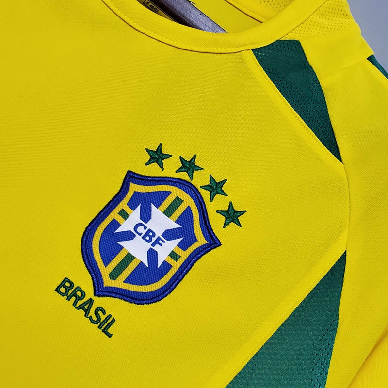 Camisa Retrô Seleção Brasil 2002/02 Home - FutStore Oficial!