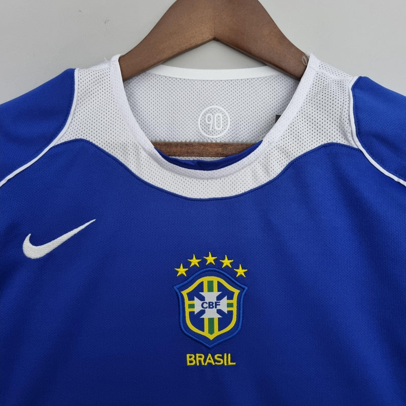 Camisa Retrô Seleção Brasil 2004/06 Away - FutStore Oficial!