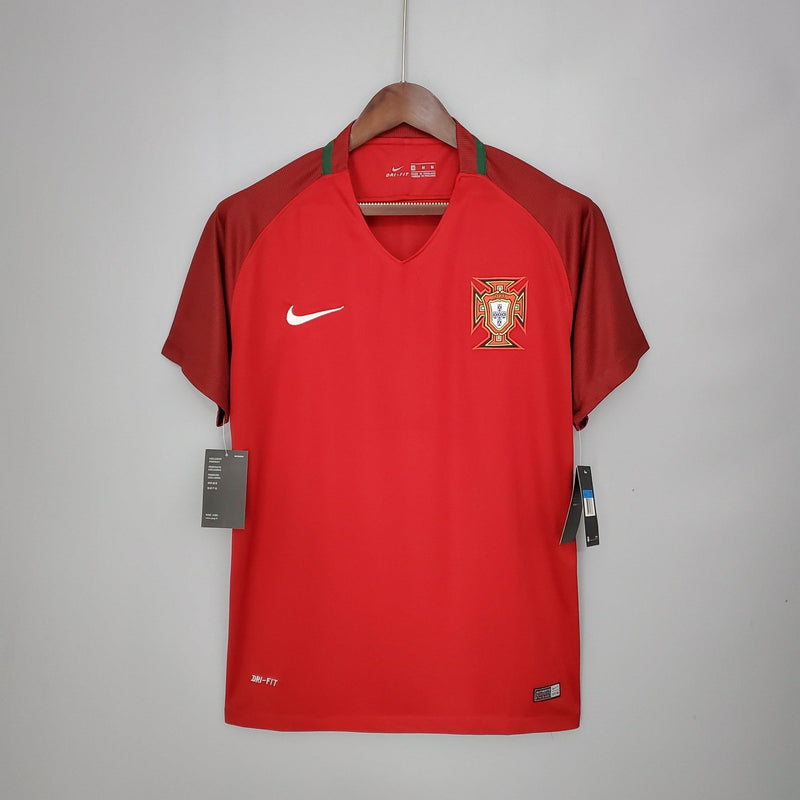 Camisa Retrô Seleção Portugal 2016/16 Home - FutStore Oficial!